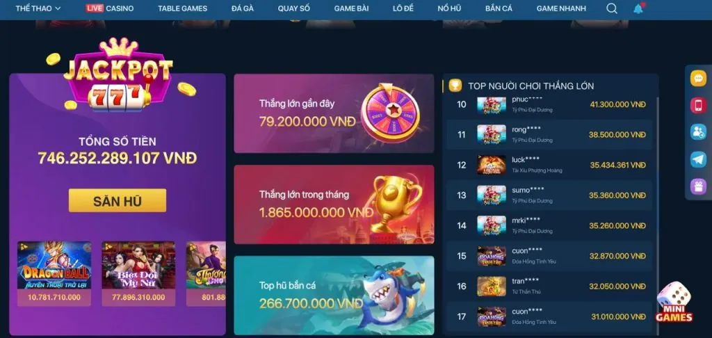 Người chơi đang quay Nổ Hũ và thắng lớn
